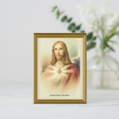Het heilige hart van Jezus Briefkaart (Staand voorkant)