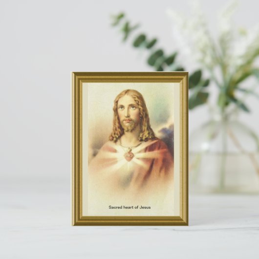 Het heilige hart van Jezus Briefkaart (Staand voorkant)