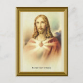 Het heilige hart van Jezus Briefkaart (Voorkant)