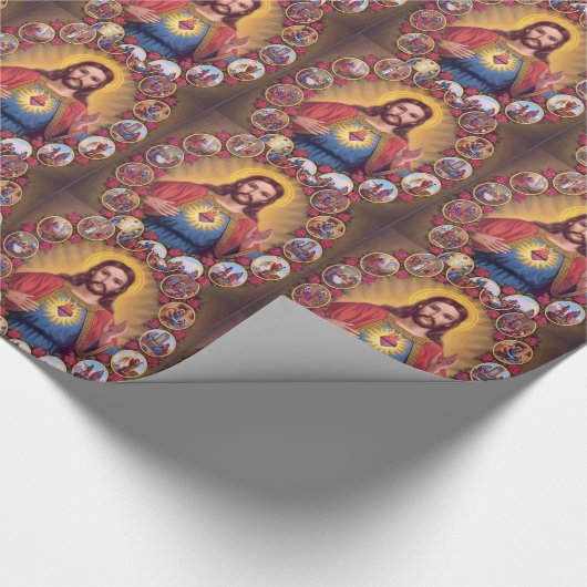 Het heilige hart van Jezus Cadeaupapier (Hoek)