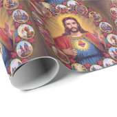 Het heilige hart van Jezus Cadeaupapier (Rol Hoek)