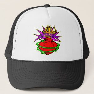 Het heilige hart van Jezus Christus Faith Tattoo Trucker Pet