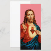 Het Heilige Hart Van Jezus Fijn Kunst Portret (Voorkant / Achterkant)