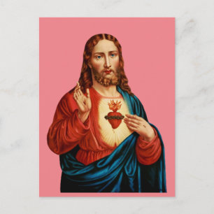 Het Heilige Hart Van Jezus Fijn Kunst Portret Briefkaart