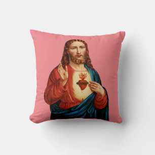 Het Heilige Hart Van Jezus Fijn Kunst Portret Kussen