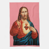 Het Heilige Hart Van Jezus Fijn Kunst Portret Theedoek (Verticaal)