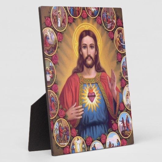 Het heilige hart van Jezus Fotoplaat (Zijkant)