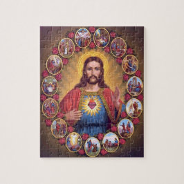 Het heilige hart van Jezus Legpuzzel