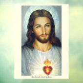 Het heilige hart van Jezus Raamsticker (Vel 3)