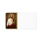 Het heilige hart van Jezus Return Label (Voorkant)