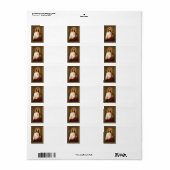 Het heilige hart van Jezus Return Label (Full Sheet)