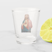 Het heilige hart van Jezus Shot Glas (Achterkant)