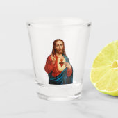 Het heilige hart van Jezus Shot Glas (Voorkant)