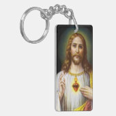 Het heilige hart van Jezus Sleutelhanger (Voorkant Links)