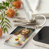 Het heilige hart van Jezus Sleutelhanger (Voorkant Rechts)