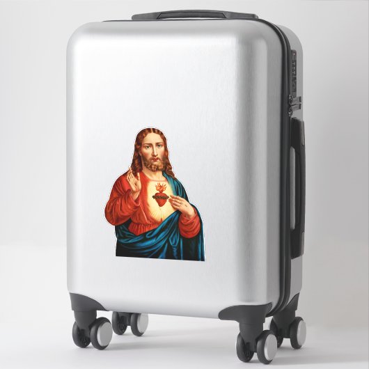 Het heilige hart van Jezus Sticker (Koffer)