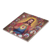 Het heilige hart van Jezus Tegeltje (Zijkant)