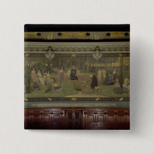 Het Heilige Hout Vierkante Button 5,1 Cm
