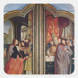 Het Heilige Kinship, of het Altarstuk van St. Vierkante Sticker