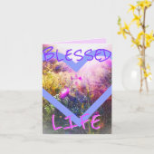 HET HEILIGE KLEINE WENSKAART VAN HET LEVEN KAART (Gele Bloem)