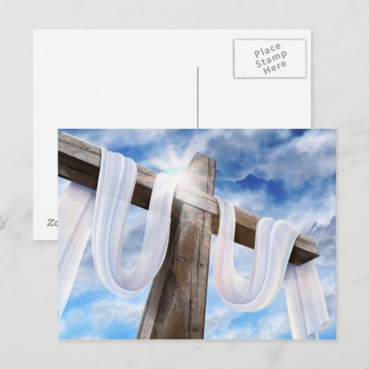 Het Heilige Kruis in het Wit Briefkaart (Voorkant / Achterkant)