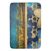 Het Heilige Land in de nacht van Jeruzalem Badmat (Voorkant Verticaal)