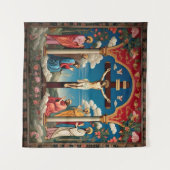 Het heilige offer wandkleed (Voorkant (horizontaal))