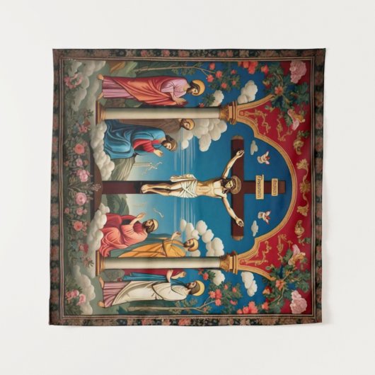 Het heilige offer wandkleed (Voorkant (horizontaal))