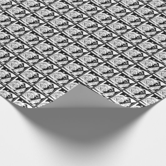 Het heilige Ontwerp van de Scène van de Trog van Cadeaupapier (Hoek)