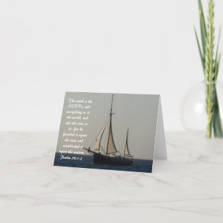 Het Heilige Schrift Notecard van de zeilboot Kaart