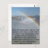 Het Heilige Schrift van de Bijbel van de regenboog Briefkaart (Voorkant / Achterkant)