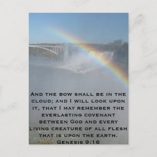 Het Heilige Schrift van de Bijbel van de regenboog Briefkaart