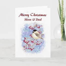 Het Heilige Schrift van de Vogel van de Winter van Feestdagen Kaart