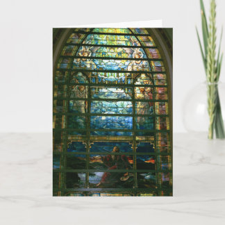 Het Heilige Stad Gebrandschilderd Glas door Tiffan Kaart