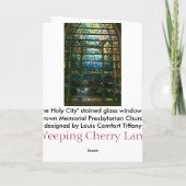 Het Heilige Stad Glas-in-lood door Tiffany Kaart (Achterkant)
