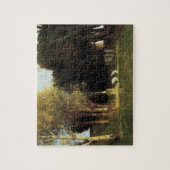 Het heilige woud door Arnold Bocklin, Vintage Kuns Legpuzzel (Verticaal)