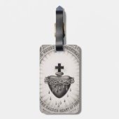 Het heiligste hart van Jezus Christus Bagagelabel (Achterkant verticaal)