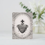 Het heiligste hart van Jezus Christus Briefkaart (Staand voorkant)
