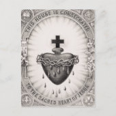 Het heiligste hart van Jezus Christus Briefkaart (Voorkant)