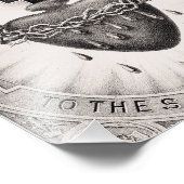 Het heiligste hart van Jezus Christus Foto Afdruk (Hoek)