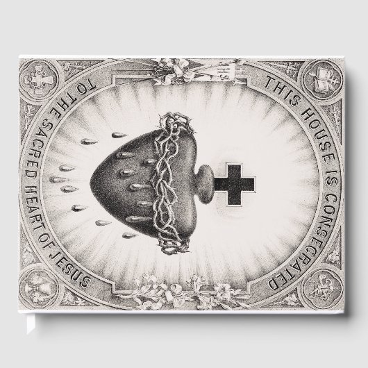 Het heiligste hart van Jezus Christus Gastenboek (Voorkant)