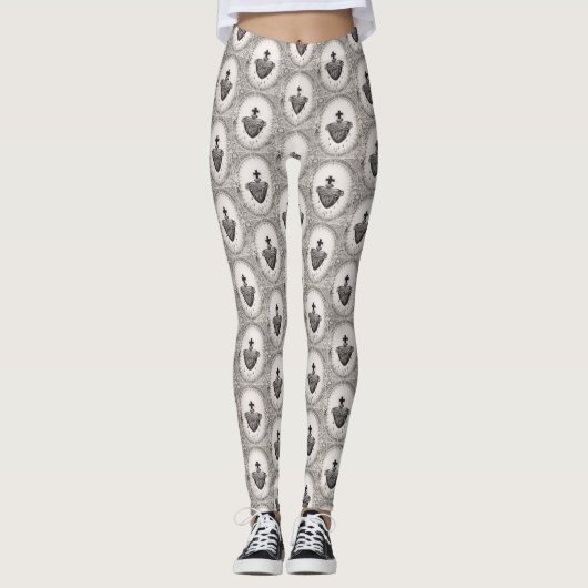 Het heiligste hart van Jezus Christus Leggings (Voorkant)