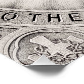 Het heiligste hart van Jezus Christus Perfect Poster (Hoek)