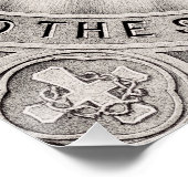 Het heiligste hart van Jezus Christus Perfect Poster (Hoek)