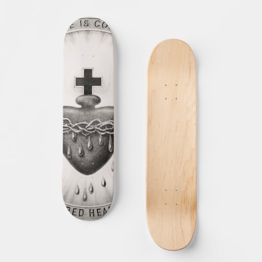 Het heiligste hart van Jezus Christus Persoonlijk Skateboard (Voorkant)