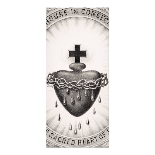 Het heiligste hart van Jezus Christus Reclamekaart (Voorkant)