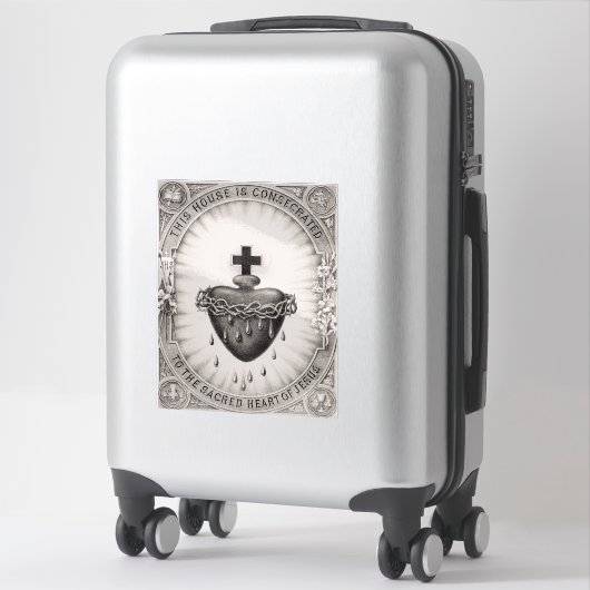 Het heiligste hart van Jezus Christus Sticker (Koffer)