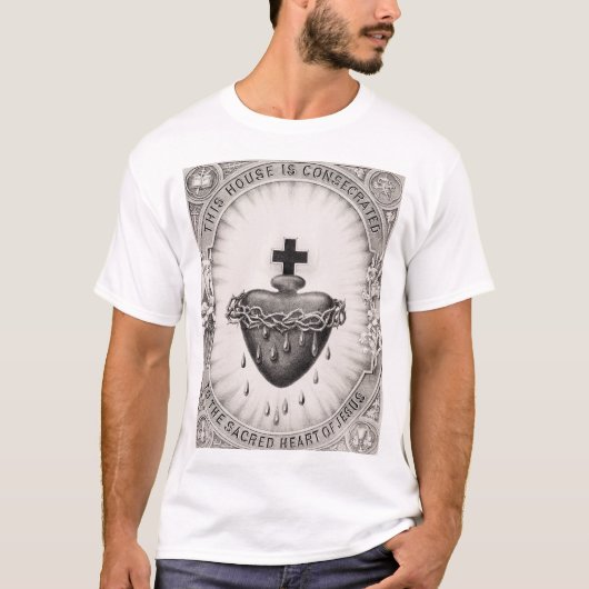 Het heiligste hart van Jezus Christus T-shirt (Voorkant)