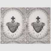 Het heiligste hart van Jezus Christus Tissuepapier (Voorkant)