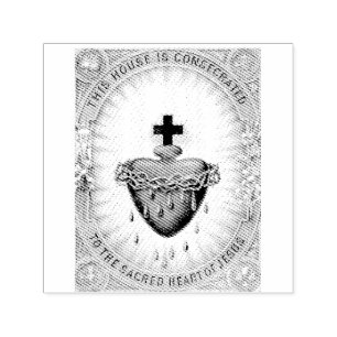 Het heiligste hart van Jezus Christus Zelfinktende Stempel